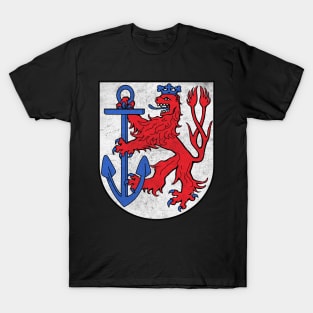 Dusseldorf / Germany Faded Style Coat of Arms Design T-Shirt